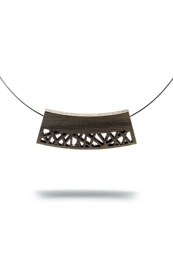 [E1009-2-42] Halskette, Paula Nuss "Omega-Collier Silber 925"