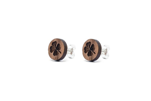 [E1404] Ohrstecker, Lisl  Nuss, Silber 925